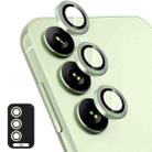 For Samsung Galaxy A35 ENKAY Hat-Prince 9H Rear Camera Lens Aluminium Alloy Tempered Glass Film(Lemon Green) - 1