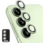 For Samsung Galaxy A15 4G / 5G ENKAY Hat-Prince 9H Rear Camera Lens Aluminium Alloy Tempered Glass Film(Lemon Green) - 1