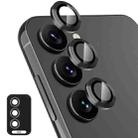 For Samsung Galaxy A55 ENKAY Hat-Prince 9H Rear Camera Lens Aluminium Alloy Tempered Glass Film(Black) - 1