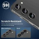 For Samsung Galaxy A55 ENKAY Hat-Prince 9H Rear Camera Lens Aluminium Alloy Tempered Glass Film(Black) - 2