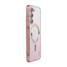 For Samsung Galaxy S23 5G ENKAY Hat-Prince Magnetic Glitter Plated TPU Phone Case with Lens Film(Pink) - 1