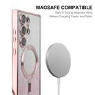 For Samsung Galaxy S23 Ultra 5G ENKAY Hat-Prince Magnetic Glitter Plated TPU Phone Case with Lens Film(Blue) - 3
