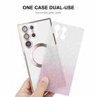 For Samsung Galaxy S25 Ultra 5G ENKAY Hat-Prince Magnetic Glitter Plated TPU Phone Case with Lens Film(Golden) - 2