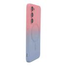 For Samsung Galaxy S23+ 5G ENKAY Hat-Prince MagSafe Rainbow Gradient Silicone Phone Case with Lens Film(Pink Blue) - 1
