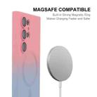 For Samsung Galaxy S25 Ultra 5G ENKAY Hat-Prince MagSafe Rainbow Gradient Silicone Phone Case with Lens Film(Dark Blue) - 2