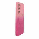 For Samsung Galaxy S25+ 5G ENKAY Hat-Prince MagSafe Rainbow Gradient Silicone Phone Case with Lens Film(Pink Rose) - 1