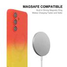For Samsung Galaxy A24 ENKAY Hat-Prince MagSafe Rainbow Gradient Silicone Phone Case with Lens Film(Orange Yellow) - 2
