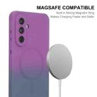 For Samsung Galaxy A56 5G ENKAY Hat-Prince MagSafe Rainbow Gradient Silicone Phone Case with Lens Film(Pink Blue) - 2