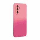 For Samsung Galaxy A26 5G ENKAY Hat-Prince MagSafe Rainbow Gradient Silicone Phone Case with Lens Film(Pink Rose) - 1
