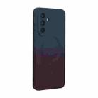 For Samsung Galaxy A26 5G ENKAY Hat-Prince MagSafe Rainbow Gradient Silicone Phone Case with Lens Film(Dark Blue) - 1