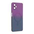 For Samsung Galaxy A06 4G / 5G ENKAY Hat-Prince MagSafe Rainbow Gradient Silicone Phone Case with Lens Film(Purple Blue) - 2