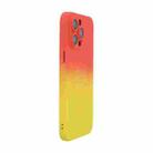 For iPhone 13 Pro Max ENKAY Hat-Prince MagSafe Rainbow Gradient Silicone Phone Case with Lens Film(Orange Yellow) - 1