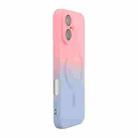 For iPhone 16 Plus ENKAY Hat-Prince MagSafe Rainbow Gradient Silicone Phone Case with Lens Film(Pink Blue) - 1