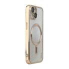 For iPhone 15 Plus ENKAY Hat-Prince Magnetic Glitter Plated Shockproof Phone Case with Lens Film(Golden) - 1