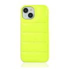 For iPhone 13 Laser Aurora Down Jacket All-inclusive Phone Case(Green) - 1