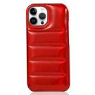 For iPhone 13 Pro Max Laser Aurora Down Jacket All-inclusive Phone Case(Red) - 1