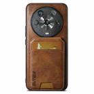 For Honor Magic4 Suteni H02 Leather Wallet Stand Back Phone Case(Brown) - 1