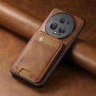 For Honor Magic6 Pro Suteni H02 Leather Wallet Stand Back Phone Case(Brown) - 2