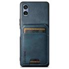 For Sony Xperia 5 V Suteni H02 Leather Wallet Stand Back Phone Case(Blue) - 1