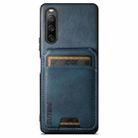 For Sony Xperia 10 V Suteni H02 Leather Wallet Stand Back Phone Case(Blue) - 1