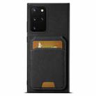 For Samsung Galaxy Note20 Suteni H02 Litchi Leather Card Wallet Stand Back Phone Case(Black) - 1