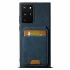 For Samsung Galaxy Note20 Ultra Suteni H02 Litchi Leather Card Wallet Stand Back Phone Case(Blue) - 1