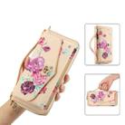 For Samsung Galaxy S22 Ultra 5G Flower Multi-functional Crossbody Zipper Wallet Leather Phone Case(Yellow) - 1