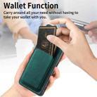 For Samsung Galaxy S21+ 5G Retro Leather Card Bag Magnetic Phone Case(Green) - 7