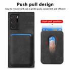 For Samsung Galaxy Note20 Ultra Retro Leather Card Bag Magnetic Phone Case(Black) - 2