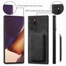 For Samsung Galaxy Note20 Ultra Retro Leather Card Bag Magnetic Phone Case(Black) - 4