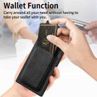 For Samsung Galaxy Note20 Ultra Retro Leather Card Bag Magnetic Phone Case(Black) - 7