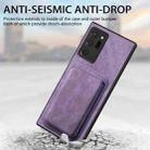 For Samsung Galaxy Note20 Ultra Retro Leather Card Bag Magnetic Phone Case(Purple) - 6