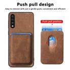 For Samsung Galaxy A50s Retro Leather Card Bag Magnetic Phone Case(Brown) - 2
