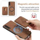 For Samsung Galaxy A50s Retro Leather Card Bag Magnetic Phone Case(Brown) - 3