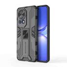 For Huawei nova 12 Supersonic Armor PC Hybrid TPU Phone Case(Black) - 1