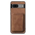 For Google Pixel 6 Pro Retro Leather Card Bag Magnetic Phone Case(Brown) - 2
