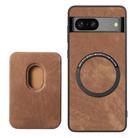 For Google Pixel 6 Pro Retro Leather Card Bag Magnetic Phone Case(Brown) - 3