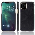 Shockproof Litchi Texture PC + PU Case For Apple iPhone 11 Pro(Black) - 1