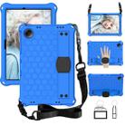 For Xiaomi Redmi Pad SE 11 2023 Honeycomb EVA Hybrid PC Tablet Case with Strap(Blue+Black) - 1