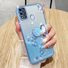 For Tecno Spark GO 2020 Gradient Glitter Immortal Flower Ring All-inclusive Phone Case(Pink) - 2