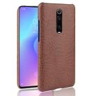 Shockproof Crocodile Texture PC + PU Case For Xiaomi Redmi K20/K20 Pro/Xiaomi Mi 9T/9T Pro(Brown) - 1