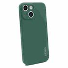 For iPhone 15 ENKAY Liquid Silicone Soft Shockproof Phone Case(Dark Green) - 1