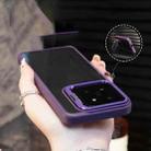 For Xiaomi 14 Pro Holder TPU Hybrid PC Phone Case(Purple) - 1