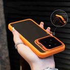 For Xiaomi 14 Holder TPU Hybrid PC Phone Case(Orange) - 1