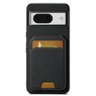 For Google Pixel 8 Suteni H02 Litchi Leather Card Wallet Stand Back Phone Case(Black) - 1