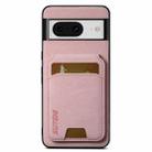 For Google Pixel 8 Suteni H02 Litchi Leather Card Wallet Stand Back Phone Case(Pink) - 1
