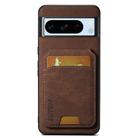 For Google Pixel 8 Pro Suteni H02 Litchi Leather Card Wallet Stand Back Phone Case(Brown) - 1