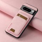 For Google Pixel 8 Pro Suteni H02 Litchi Leather Card Wallet Stand Back Phone Case(Pink) - 2