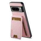For Google Pixel 8 Pro Suteni H02 Litchi Leather Card Wallet Stand Back Phone Case(Pink) - 3