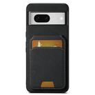 For Google Pixel 7 Suteni H02 Litchi Leather Card Wallet Stand Back Phone Case(Black) - 1